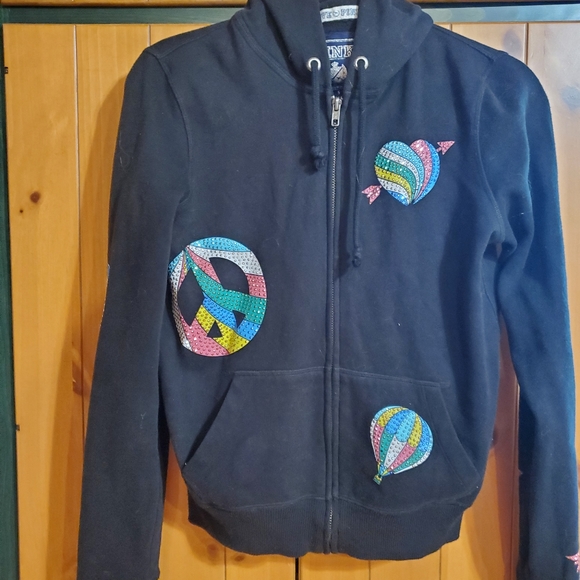 OG VS Pink Zip Up Hot Air Balloons & Hearts RARE - Picture 3 of 9